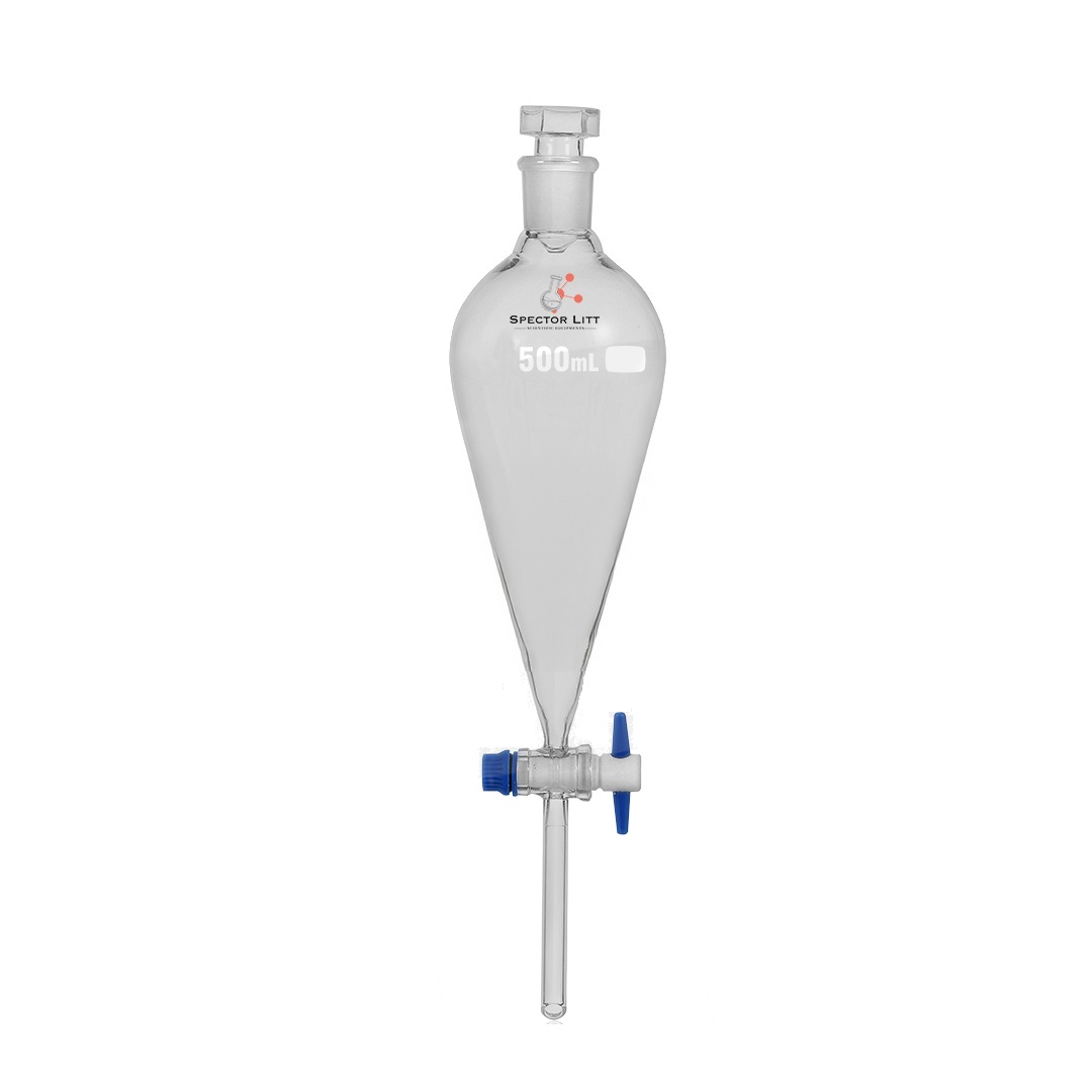 Separating Funnel Pear Shape with PTFE Key